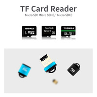 ANMONE USB Micro SD/czytnik kart TF USB 2.0 Mini czytnik kart pamięci telefonu komórkowego szybki Adapter USB na akcesoria do laptopa 2